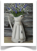 Lavender in pitcher