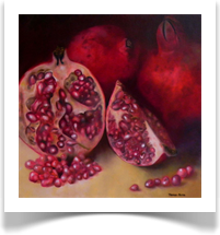 Pomegranate open